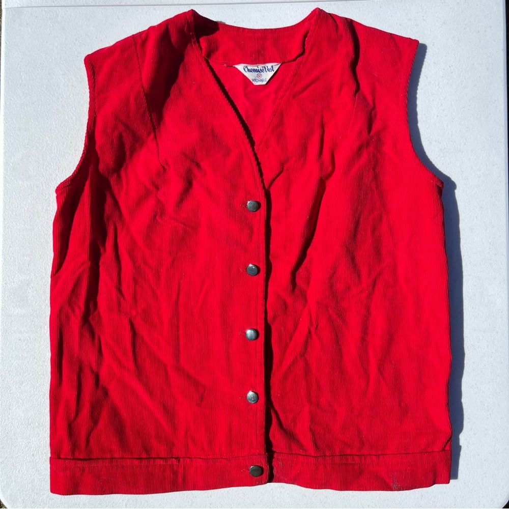 Vintage red vest